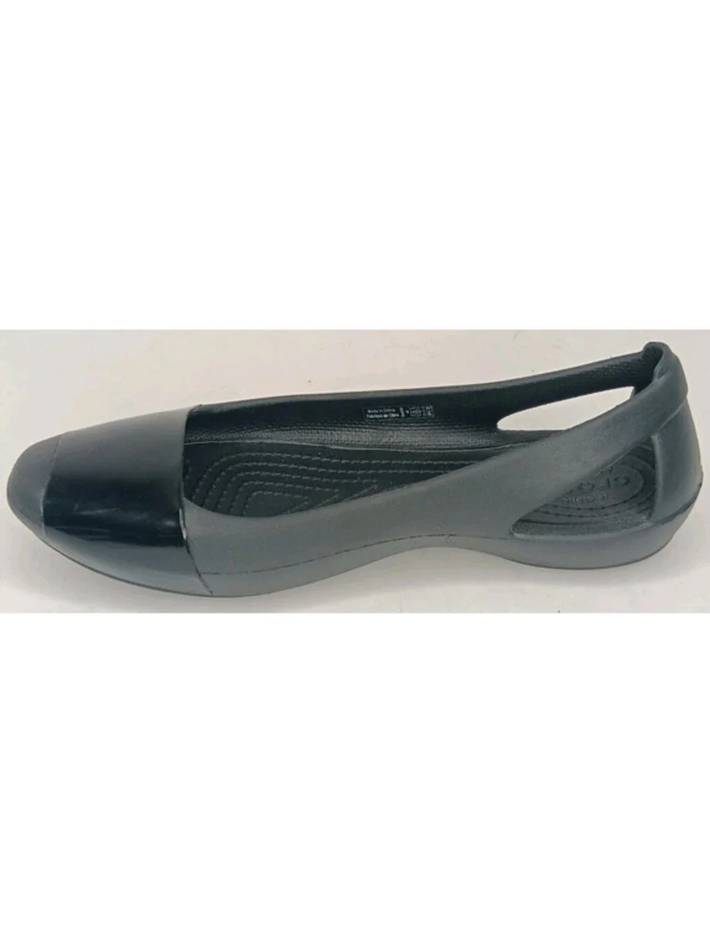 Crocs Sienna Womens Size 5 Iconic Comfort Ballet Flats Slip On Shoes Black